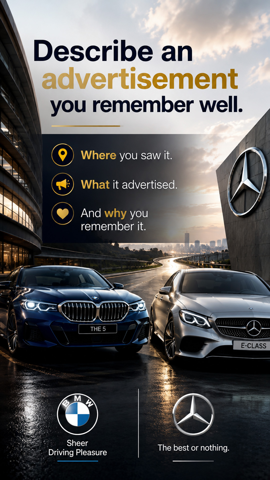 [Speaking Part 2] Describe an advertisement you remember well