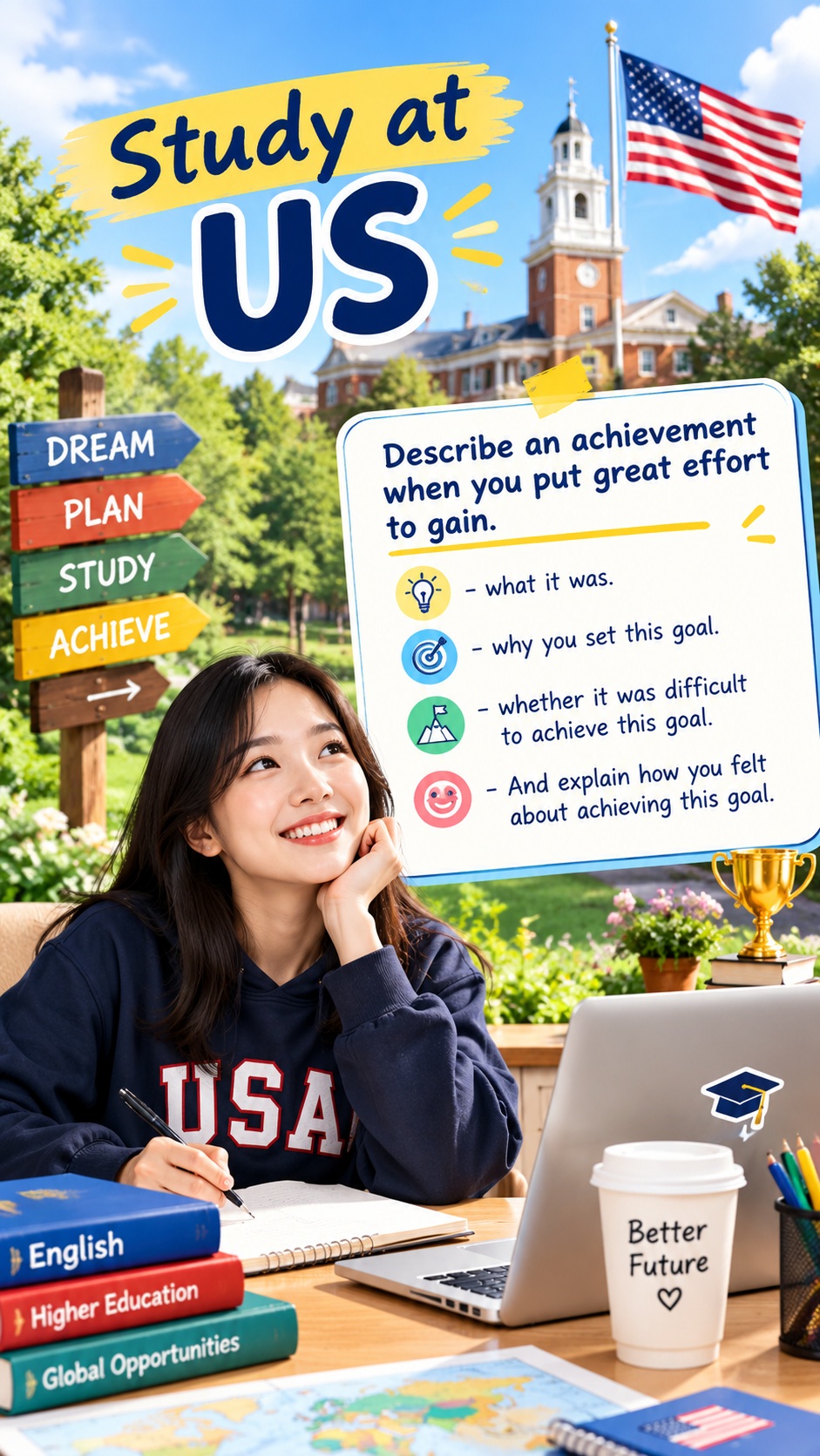 [Speaking Part 2] Describe an achievement when you put great effort to gain.